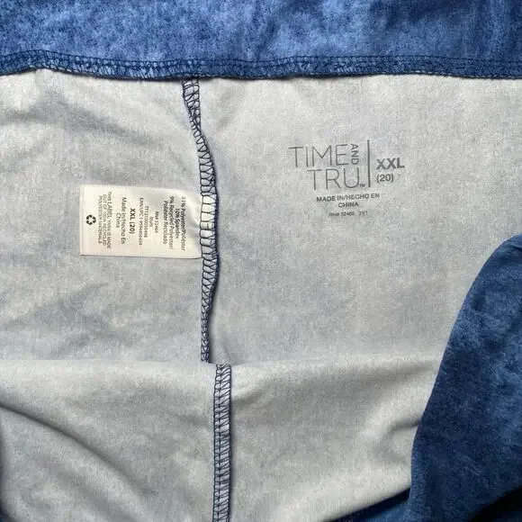 Time and Tru Blue Tie Dye Leggings - Women's XXL - Picture 7 of 10